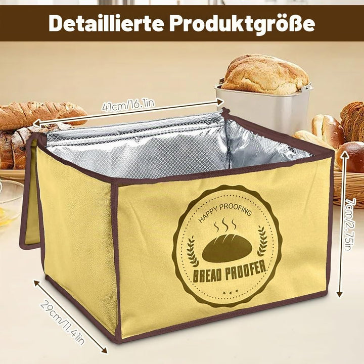 Gärbox Sauerteig, Teigbox Pizza mit Deckel - Faltbare Brot Gärbox 30L, Temperatur &amp; Timer, Pizzateig