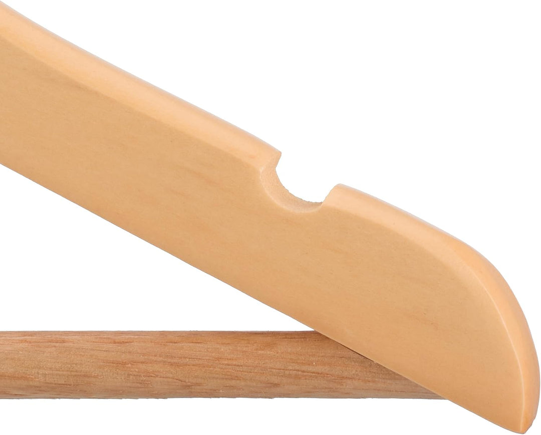Relaxdays Kinderkleiderbügel, 20er Set, Holz Kleiderbügel, Baby und Kinder, drehbarer Haken, mit Ste