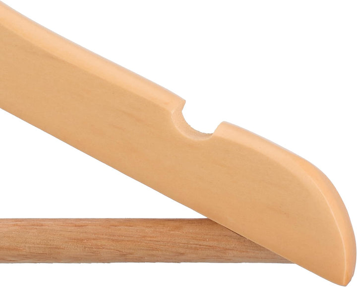 Relaxdays Kinderkleiderbügel, 20er Set, Holz Kleiderbügel, Baby und Kinder, drehbarer Haken, mit Ste