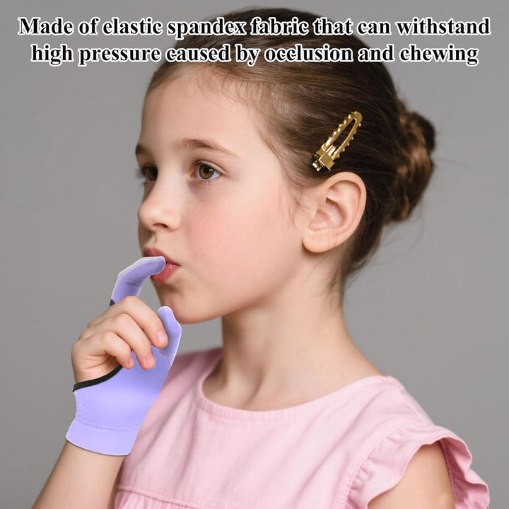 4 Stück Daumenlutschen Abgewöhnen Daumenlutschen Stop Kinder Daumen Saugen Guard Handschuhe Kaukompr