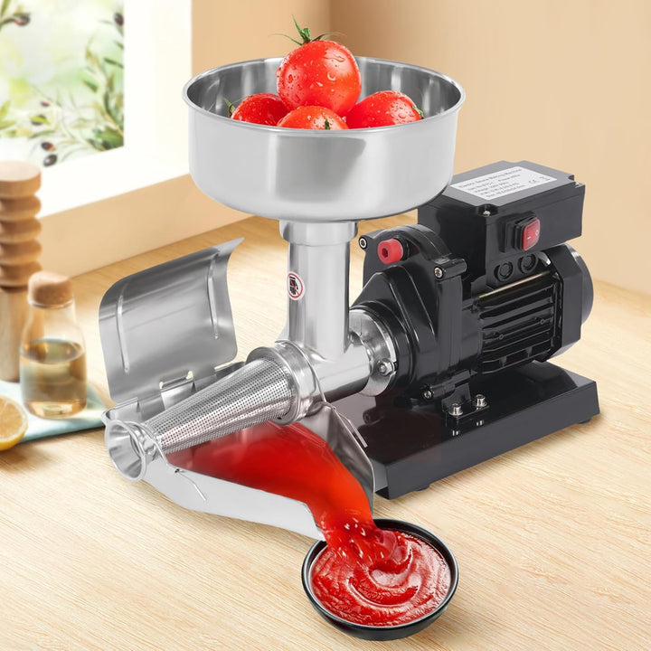 Elektrische Tomatenpresse 450W Edelstahl, Passiermaschine Für Tomatensauce, Erdbeersauce, Blaubeersa
