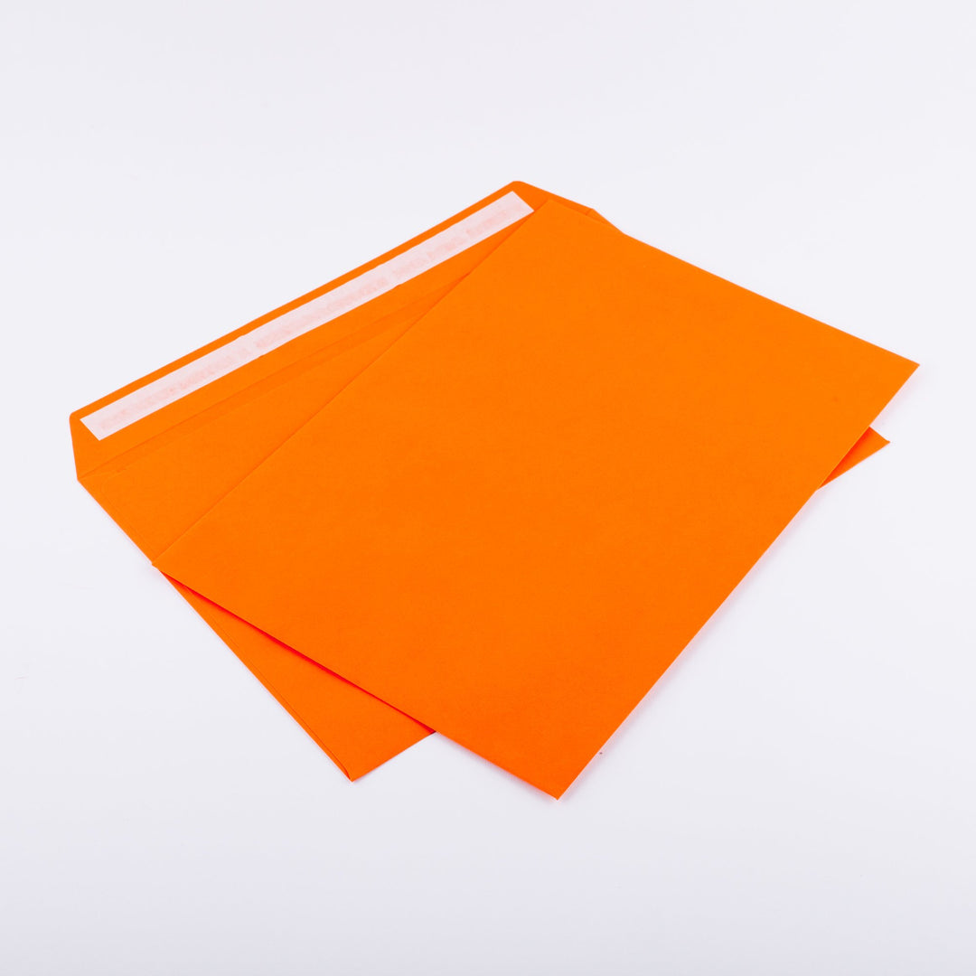 Briefumschläge DIN C4 229 x 324 mm orange 120g/m² ohne Fenster haftklebend (405A) (50)