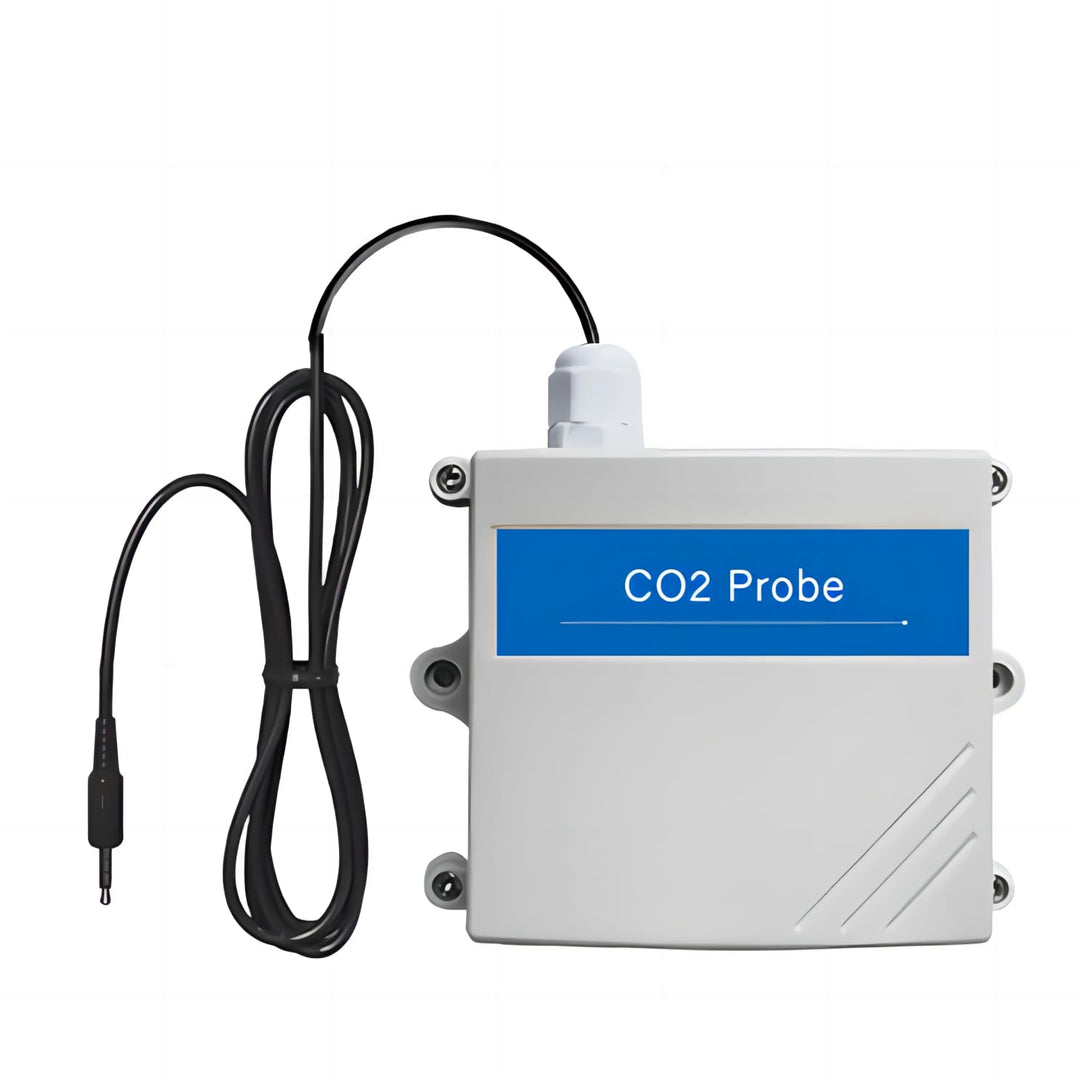 Ubibot CO2 Monitor, Innenluftqualitätssonde, Kohlendioxid 9999 ppm, Gewächshaus CO2 Detektor, (funkt