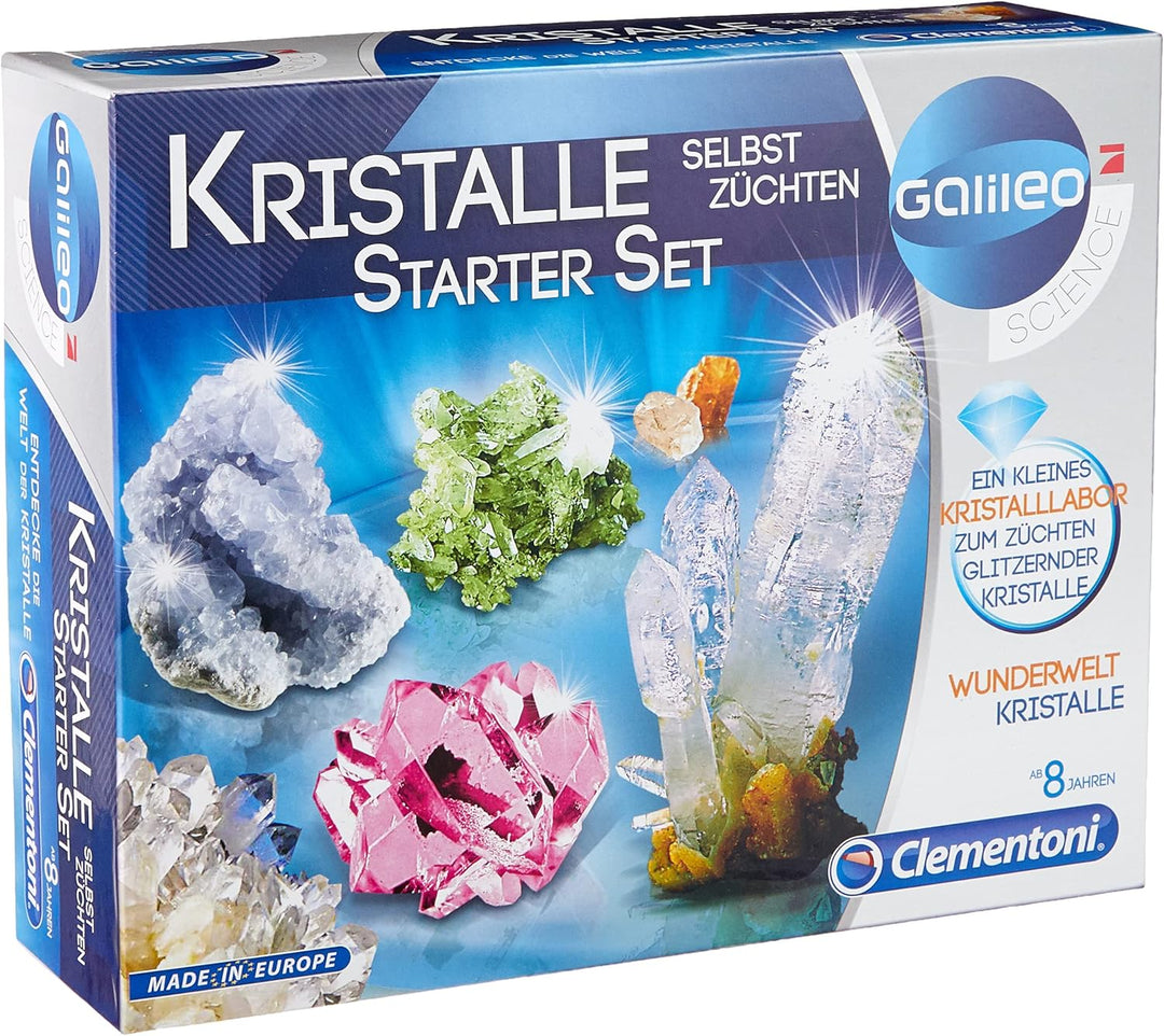 Clementoni Galileo Lab – Kristalle selbst züchten Starter-Set, Experimentierkasten für kleine Wissen