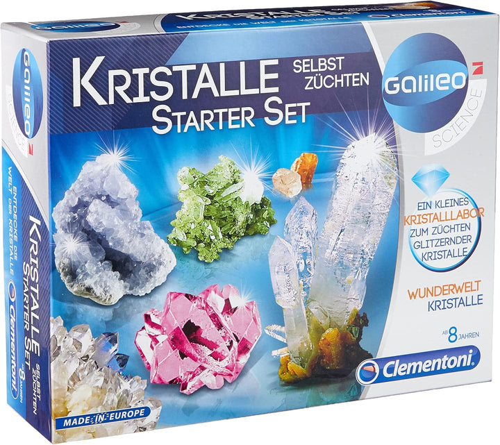 Clementoni Galileo Lab – Kristalle selbst züchten Starter-Set, Experimentierkasten für kleine Wissen