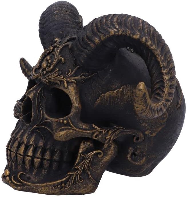 Nemesis Now Diabolus Totenkopf, schwarz, 18 cm
