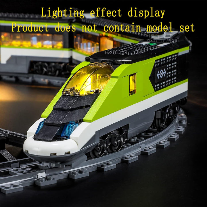 GEAMENT LED Licht-Set Kompatibel mit Lego Personen-Schnellzug (Express Passenger Train) - Beleuchtun