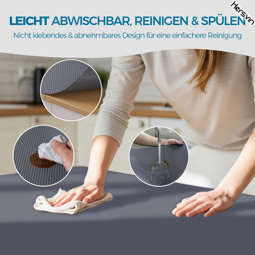 Hersvin Schubladenmatte (Übergrösse) 70cmx500cm Schrankpapier Schubladeneinlage Eva Wasserfest Nicht