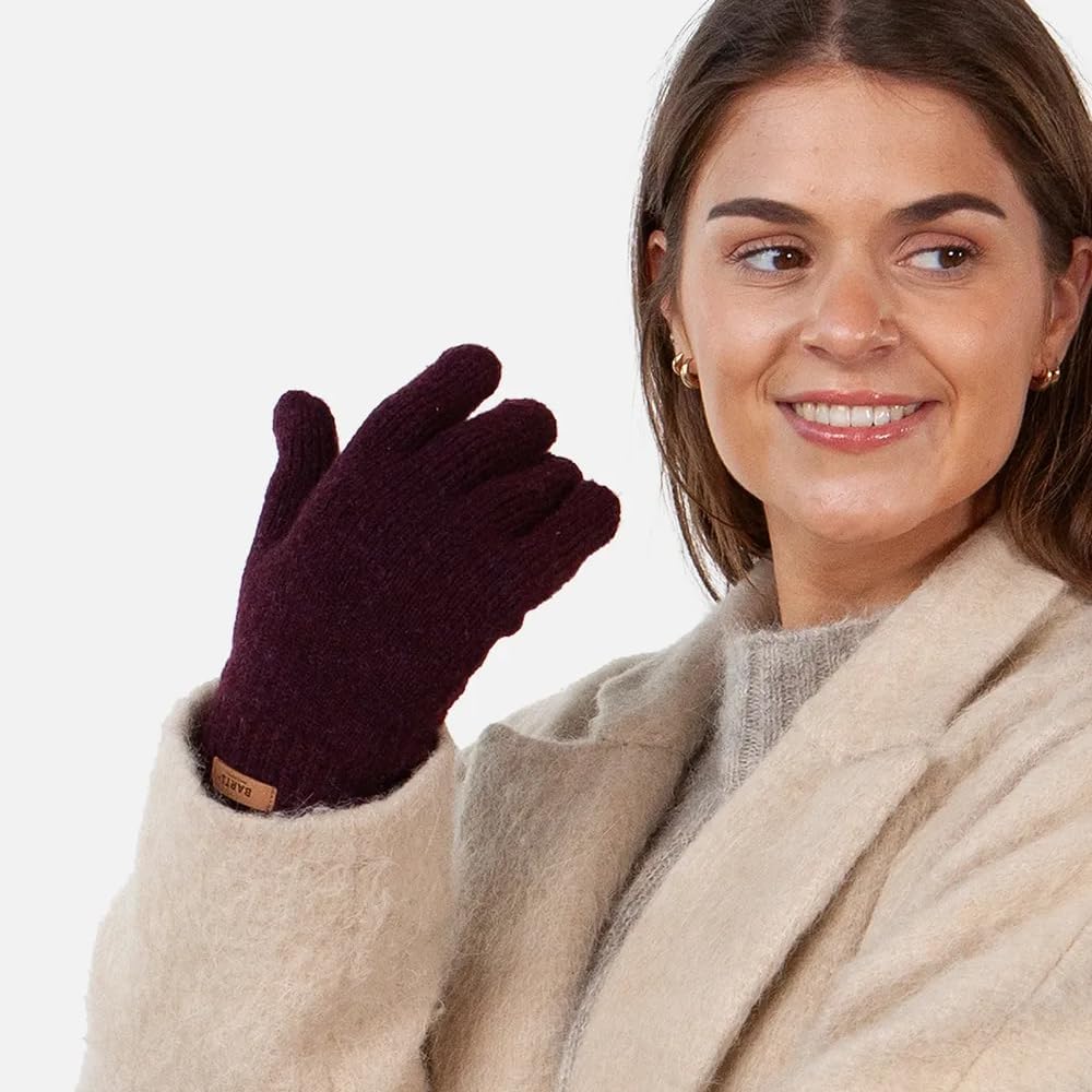 Barts Strickhandschuhe Witzia Gloves gestrickte Finger-Handschuhe Einheitsgrösse Aubergine, Einheits