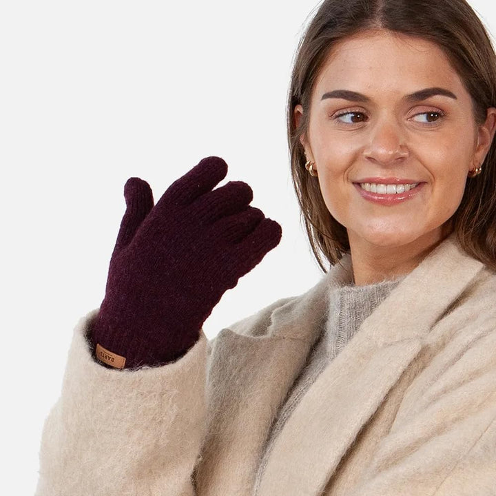 Barts Strickhandschuhe Witzia Gloves gestrickte Finger-Handschuhe Einheitsgrösse Aubergine, Einheits
