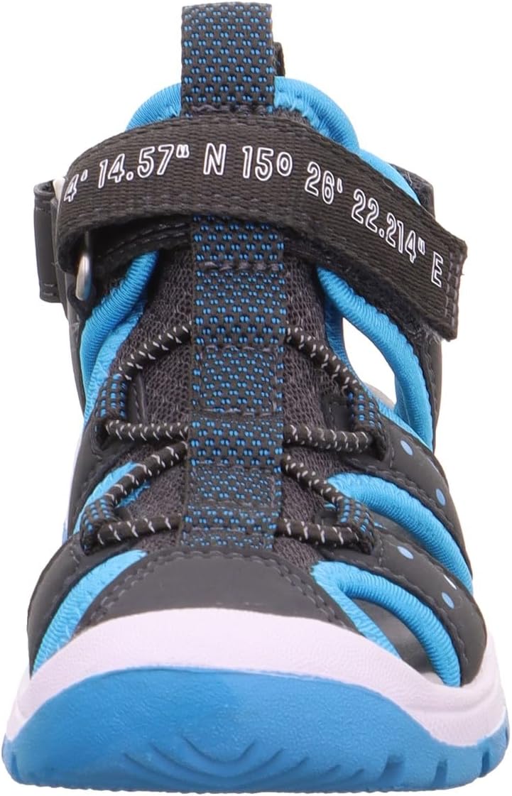 Superfit Jungen Tornado Light Sandale, 27 EU Grau Hellblau 2000