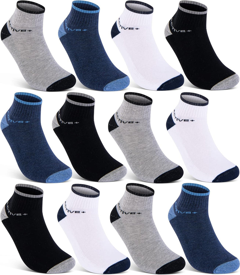 6 oder 12 Paar SPORT Sneaker Socken Herren Damen Sportsocken Frotteesohle Baumwolle 35-38 12 Paar |