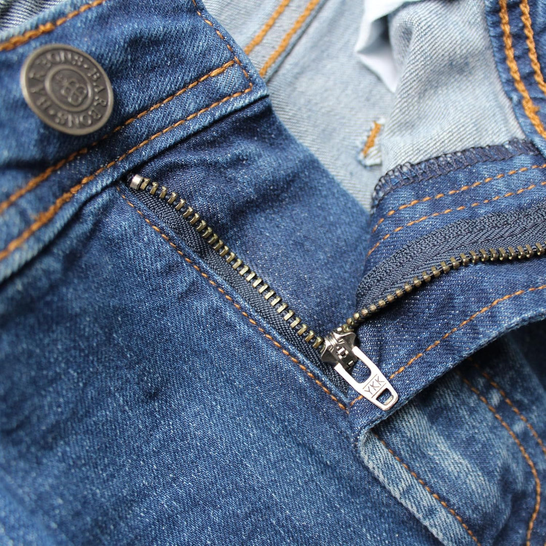 BARBONS Herren Jeans - Bügelleicht - Regular-Fit Stretch - Business Freizeit - Hochwertige Jeans-Hos