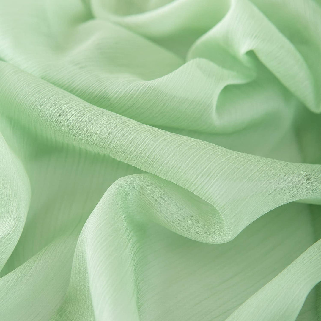 CHUQING Tischläufer Grün Chiffon Table Runner Hochzeit Tischdeko Läufer Tisch Stoff Tüll Hellgrün,70