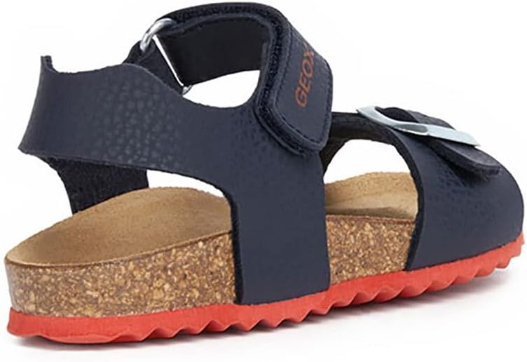 Geox Jungen J Ghita Boy B Sandalen 25 EU Navy Red, 25 EU Navy Red