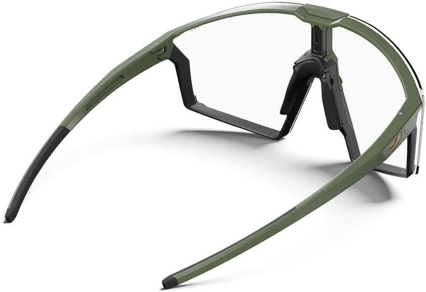 Julbo Damen und Herren EDGE Sonnenbrille Laufen, Radfahren Einheitsgrösse Matt Armee / Schwarz, Einh