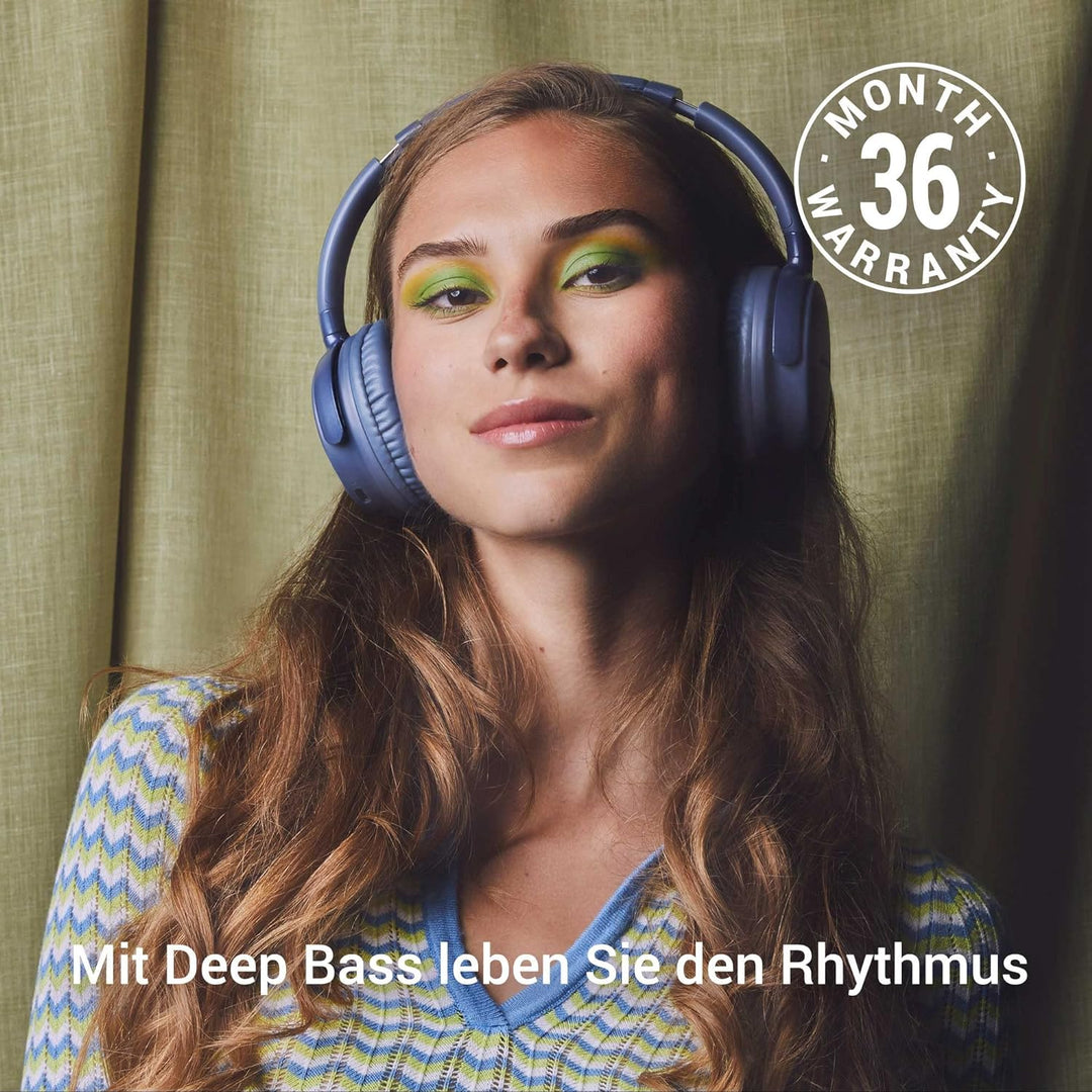 Energy Sistem Headphones Style 3 Denim Kopfhörer, kabellos, faltbar, Bluetooth® 5.1, Deep Bass, HQ V