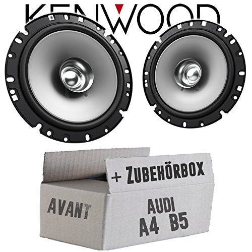 Lautsprecher Boxen Kenwood KFC-S1756-16,5cm Koax Auto Einbauzubehör - Einbauset passend für Audi A4