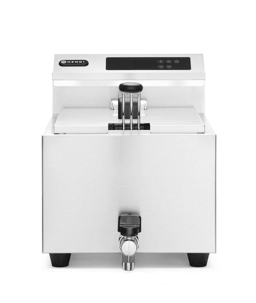 HENDI Fritteuse Mastercook, Digital, Tischfriteuse, Sicherhetsthermostat, Frittierkorb mit extra lan