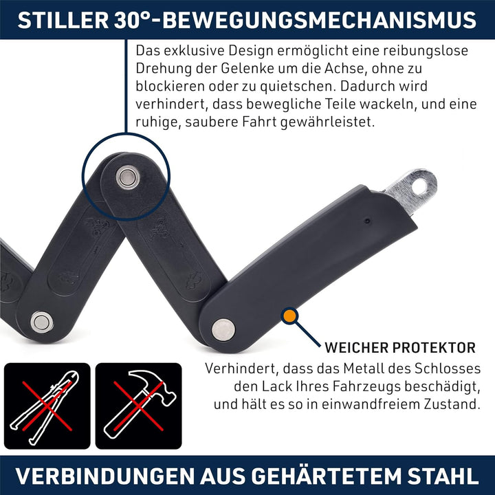 URBAN UR469Y Faltschloss Fahrrad, Sichtbar, 70cm Kompakter, Leichterer Transport ohne Lärm, Kratzsch