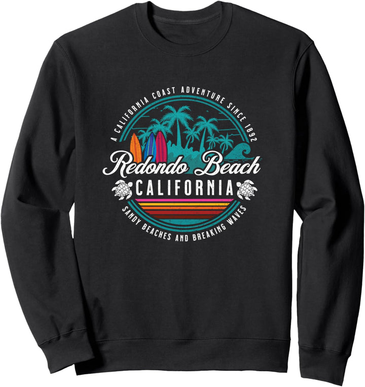 Redondo Beach, Kalifornien, Sandstrände, Breaking Waves, Surf Sweatshirt