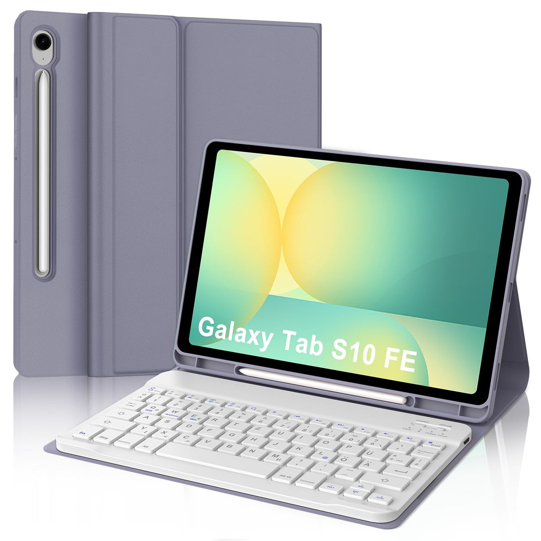 IVEOPPE Tastatur für Samsung Galaxy Tab S9FE/S10FE 10.9", Hülle Tastatur Galaxy Tab S9/S10FE 2025, M