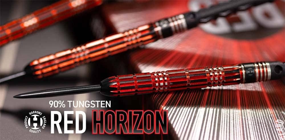 Harrows Steel Darts Red Horizon 90% Tungsten Steeltip Dart Steeldart Hochwertiger Tungsten Dart Dart