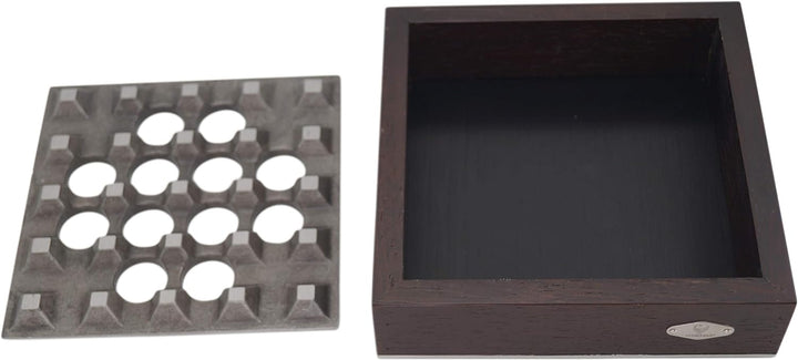 GERMANUS Zigarrenascher massiv aus Holz und Metall