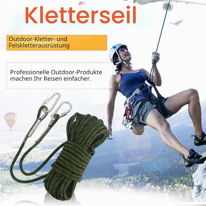 NewDoar 23KN Statisches Kletterseil 10 mm (3/8 Zoll) Zubehörkabel Ausrüstung 33 Fuss (10 m), 66 Fuss