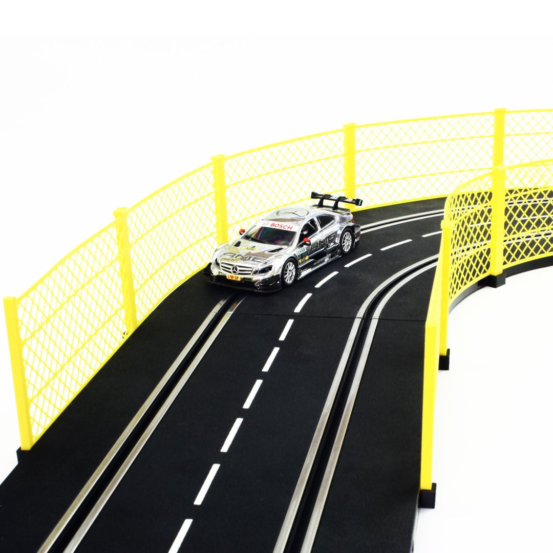 Overdrive-Racing Fangzaun System gelb 1m kompatibel mit Carrera Digital 124 132 EVO Kurven Geraden Z