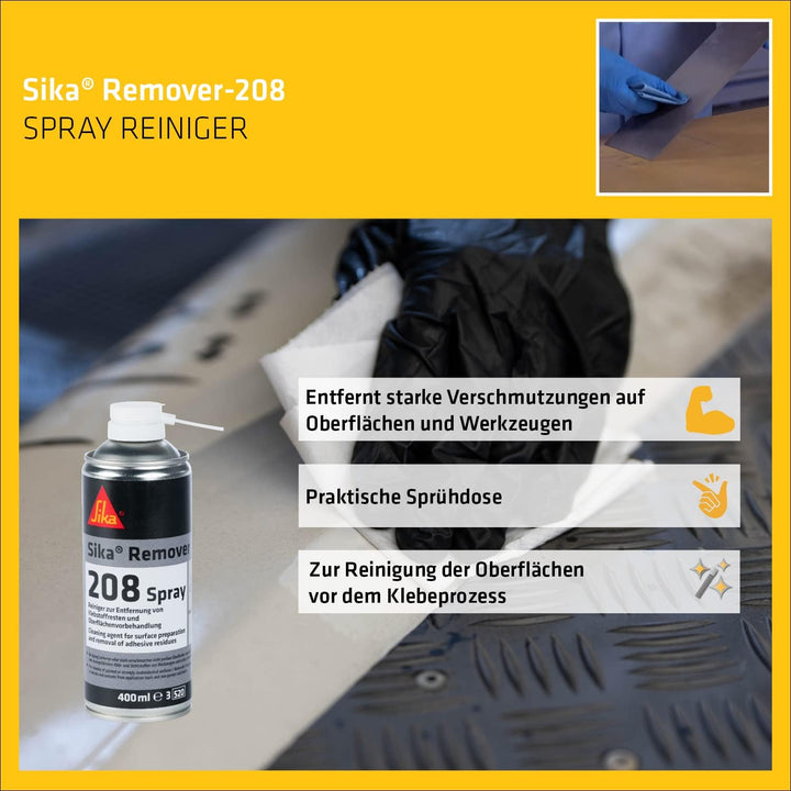 Sika – Spray Reiniger – Sika Remover-208 Farblos – zur Entfernung von Klebstoffresten und Oberfläche