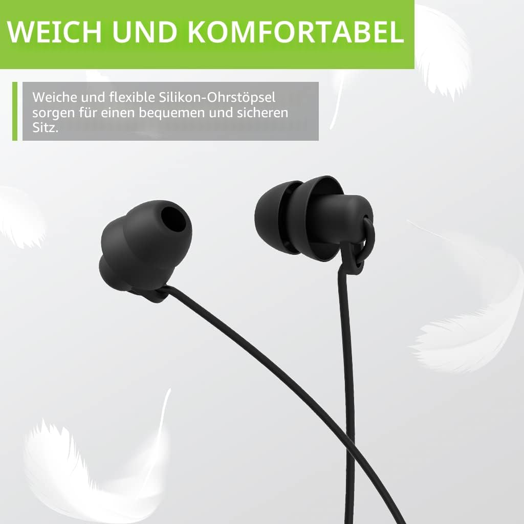 Avantree Repose - Bluetooth In-Ear Schlafkopfhörer mit Kleinen Ohrstöpseln für Seitenschläfer &amp; Klei