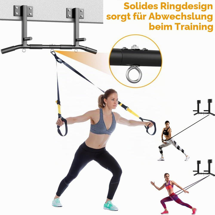 Deckenbalken-Montage Klimmzugstange, Balken- und Sparrenmontage Klimmzugstange für Heimfitnessstudio