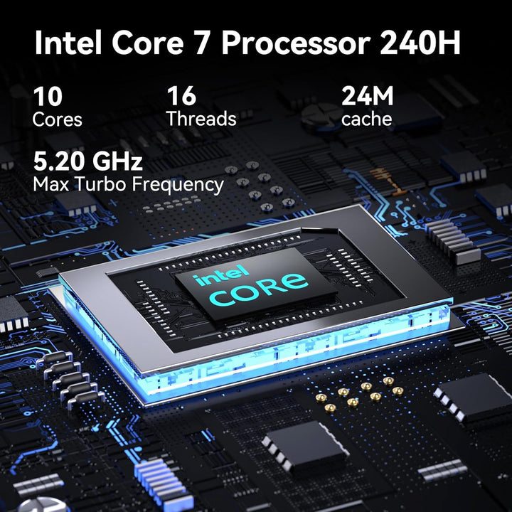 Intel NUC 15 PRO, für ASUS NUC 15 PRO Mini PC – mit Core 7 240H, 32GB RAM & 1TB SSD, Win 11 Pro, Int