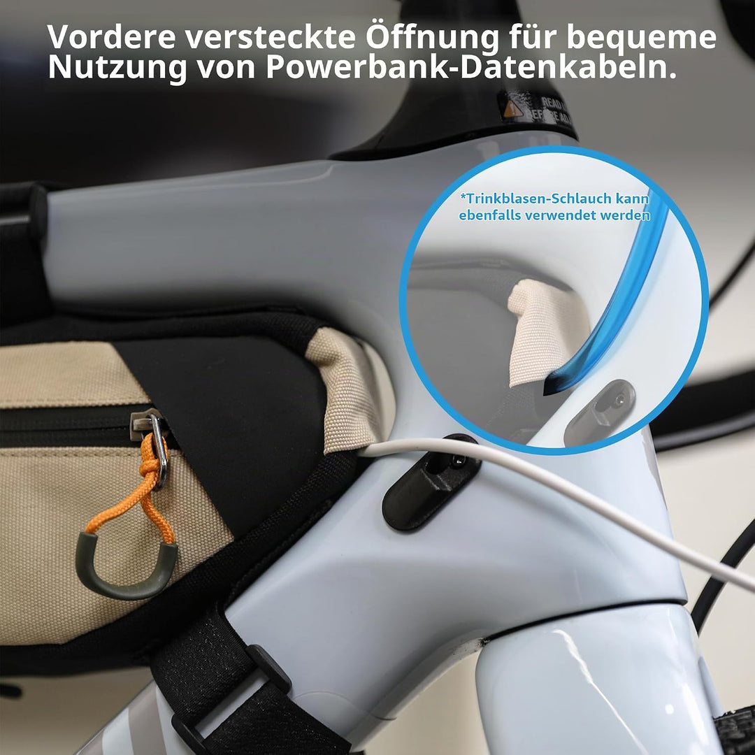 Rhinowalk Fahrrad Rahmentasche 2.1/2.7L Rohrtasche Oberrohrtaschen Triangeltasche Dreieck Fahrradtas