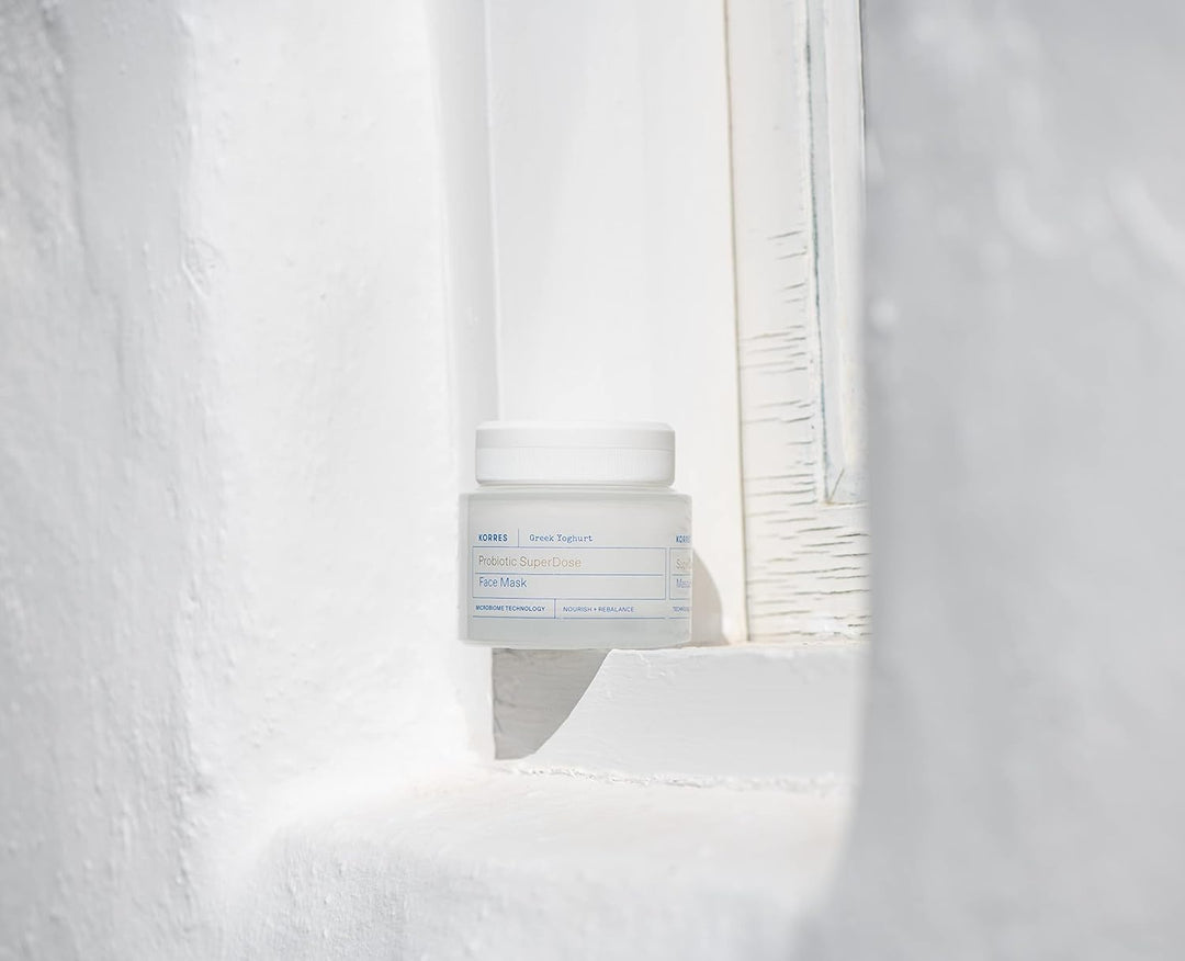 KORRES GREEK YOGHURT Probiotische Gesichtsmaske, beruhigend und feuchtigkeitsspendend, dermatologisc