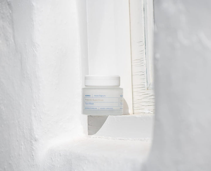 KORRES GREEK YOGHURT Probiotische Gesichtsmaske, beruhigend und feuchtigkeitsspendend, dermatologisc