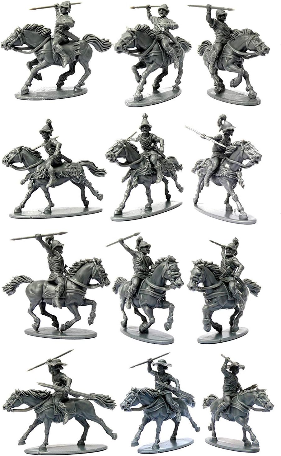Unbekannt Victrix VXA032 - Griechische Leichte Kavallerie - 12 Figuren Set - 28mm Plastikminiaturen