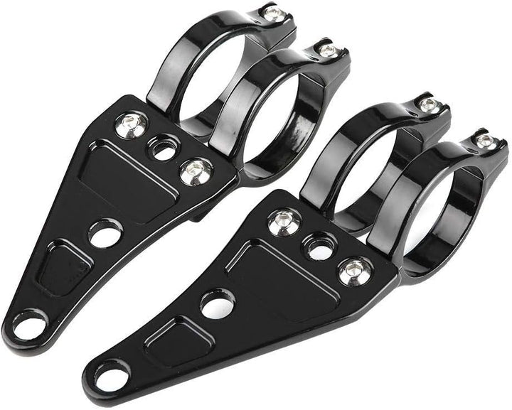 KIMISS 2tlg. Halterung für Scheinwerferhalter vorne Halter für Lampe 38mm-41mmmm für Motorräder