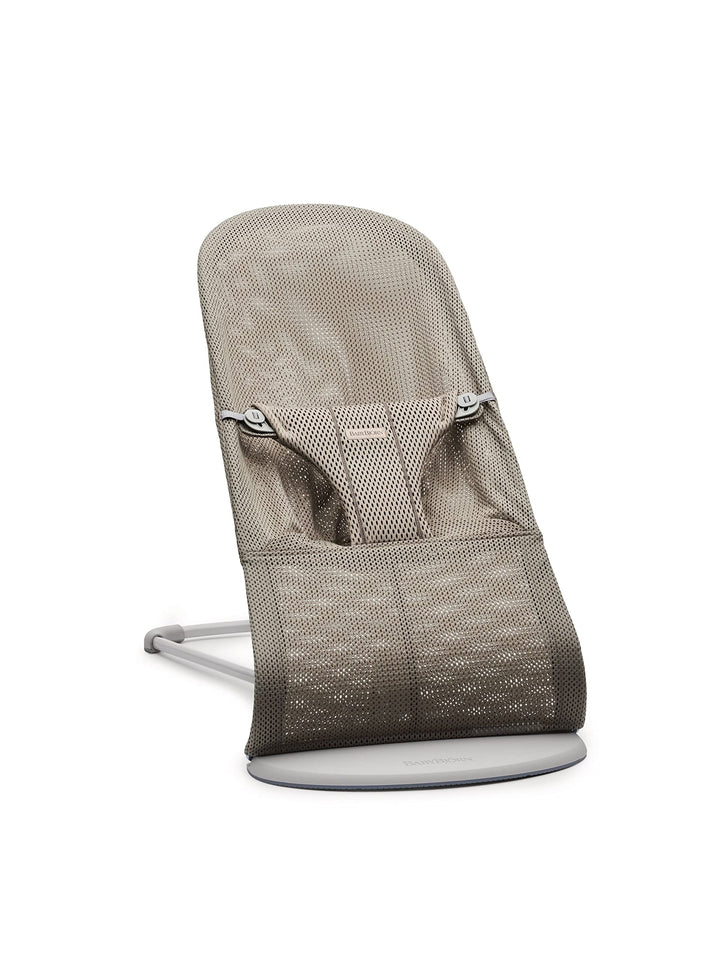 BabyBjörn Babywippe Bliss, Netzstoff, Grau-Beige Grau-Beige Netzstoff, Grau-Beige Netzstoff