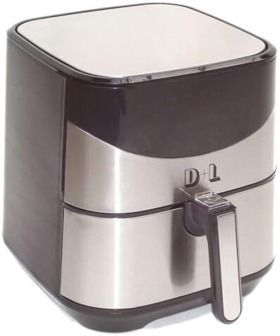 D&L XL Heissluftfritteuse 5L Air Fryer 1700W Heissluft Friteuse Grill Edelstahl 57030 AWZ