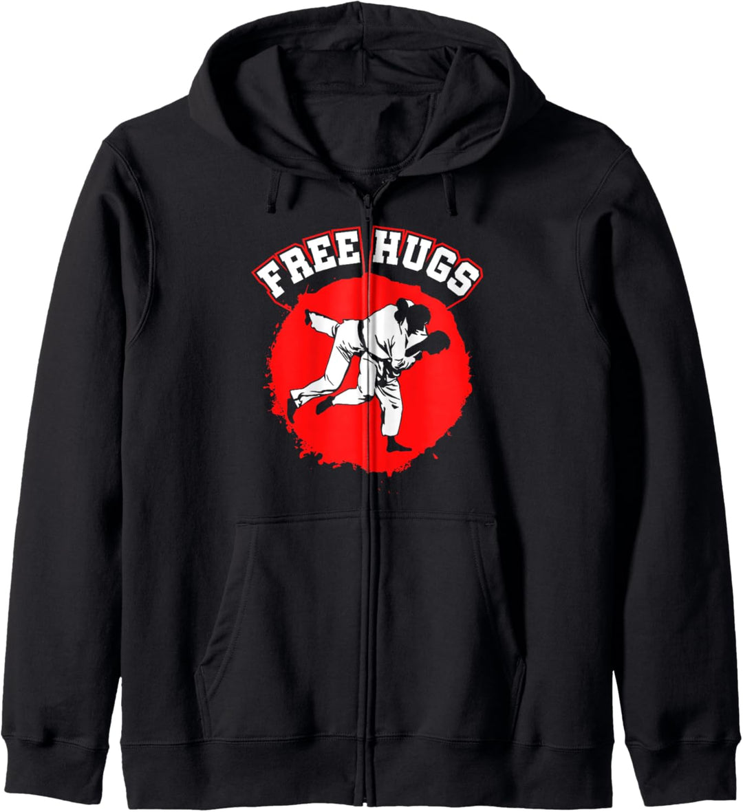 Funny Free Hugs Jiu Jitsu BJJ Martial Arts Jiu Jitsu Gift Kapuzenjacke