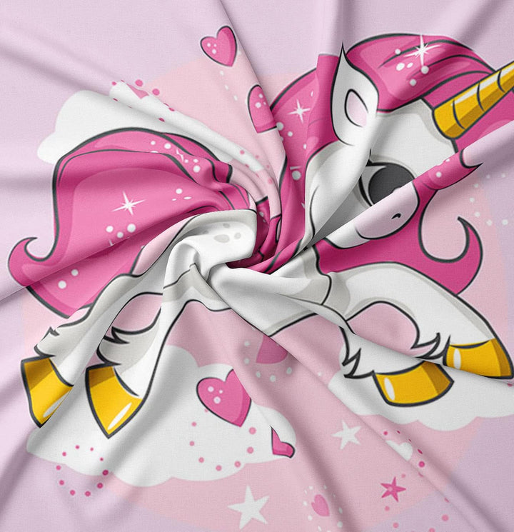 SHUAIG Einhorn Bettwäsche Set Kinder Bettwäsche 3D Gedruckt Einhorn Cartoon Bettbezug,Soft Mikrofase