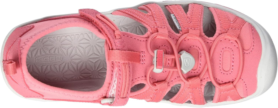 KEEN Kids Moxie Closed Toe Casual Sandal, Tea Rose/Vapor, 7 US Unisex Toddler