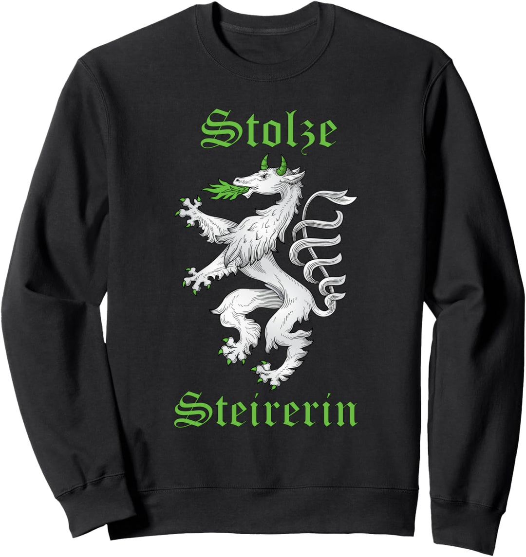Steiermark T-Shirt Wappen Stolze Steirerin Damen & Kinder Sweatshirt
