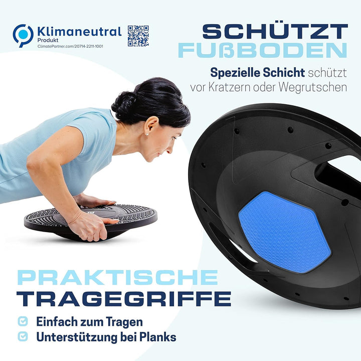 ELANI Rutschfestes Premium Balance-Board, Robustes Wackelbrett für Physiotherapie zur Stärkung der B
