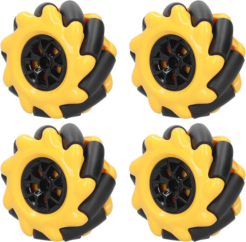 Mecanum Wheel, 60 mm omnidirektionales Rad Smart Robot Autoteile Zubehör DIY Toy Components(2 Pairs)