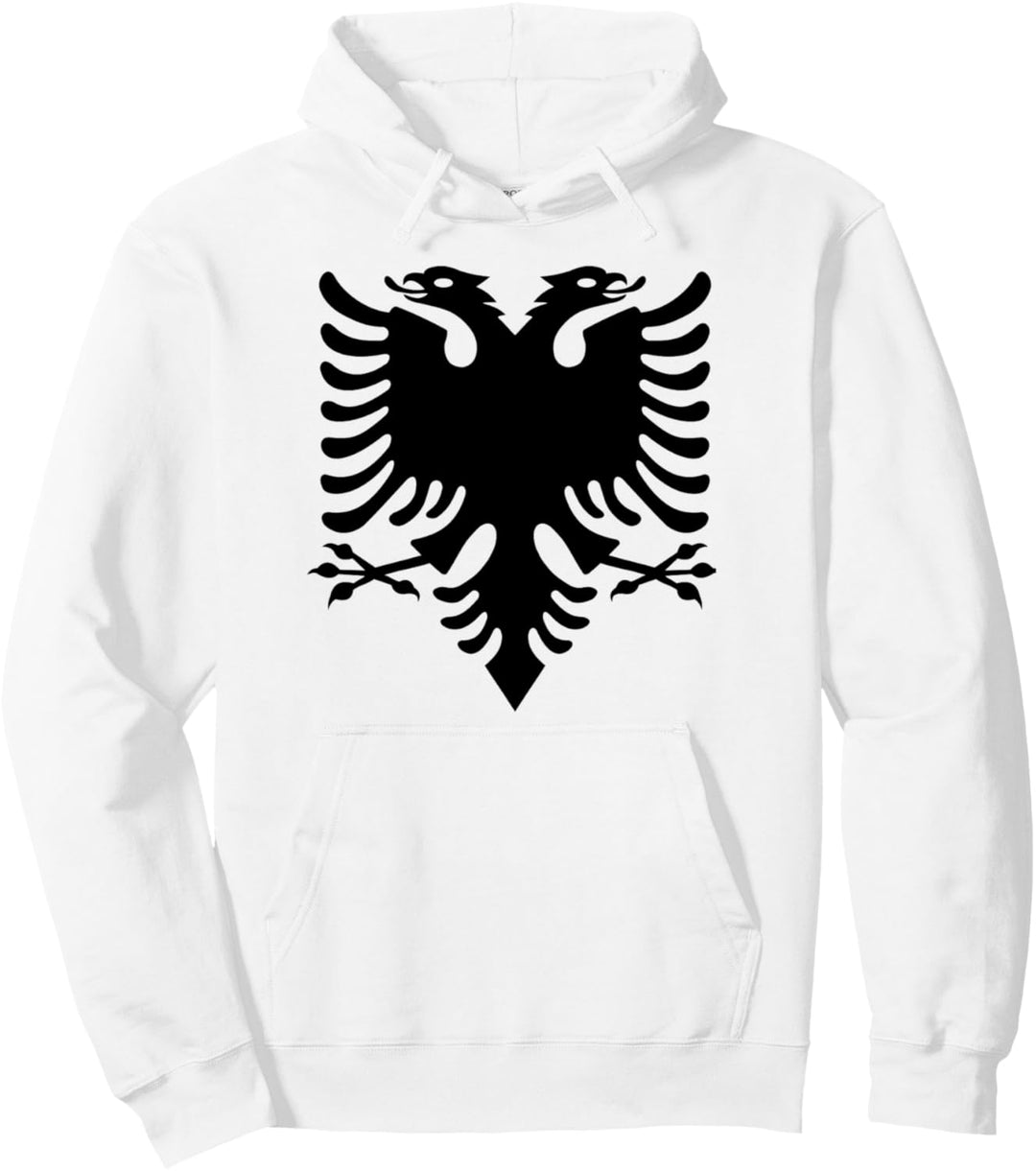 Albanische Flagge Adler Double Red Albania Shqipe Kosovo Pullover Hoodie