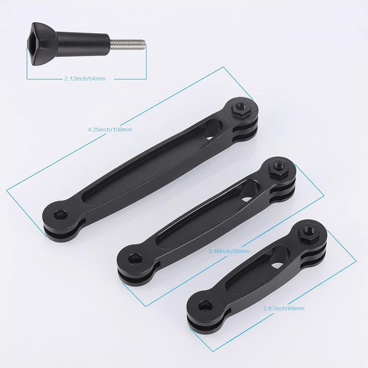 3-in-1 Aluminiumlegierung Verlängerungsarm, Einstellbare Einbeinstativ Halterung, Erweiterungsarm Ko