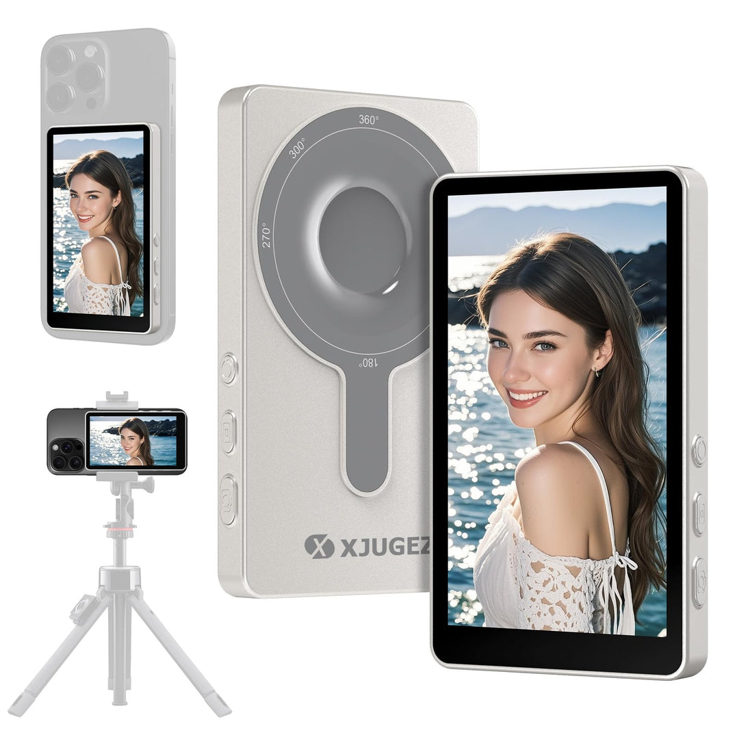 Handy Selfie Monitor für iPhone -1080P Vlog Selfie Bildschirm für Android,4" Selfie Monitor Screen W